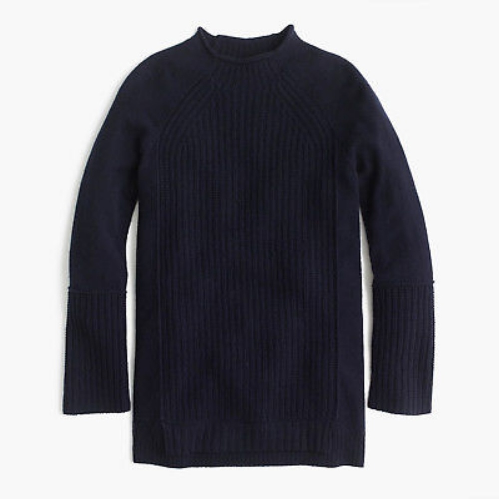 JCrew mockneck tunic sweater